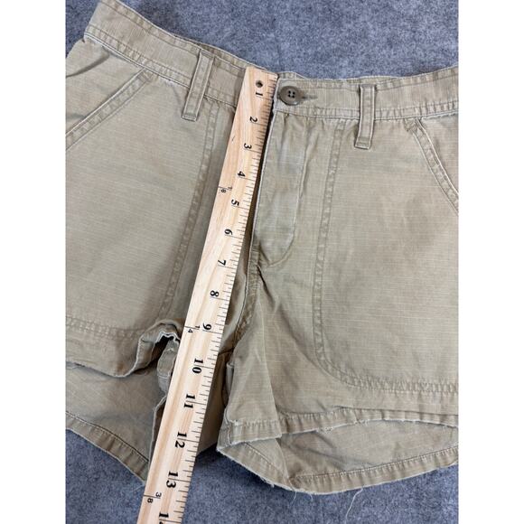 VINTAGE Y2K Abercrombie & Fitch Shorts Womens Sz 2 Khaki Ripstop Utility Safari - Picture 4 of 8